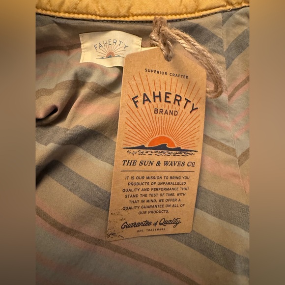 Faherty Sunwashed Quilted Puffer Jacket Sz XS/s new with tags - Picture 9 of 11